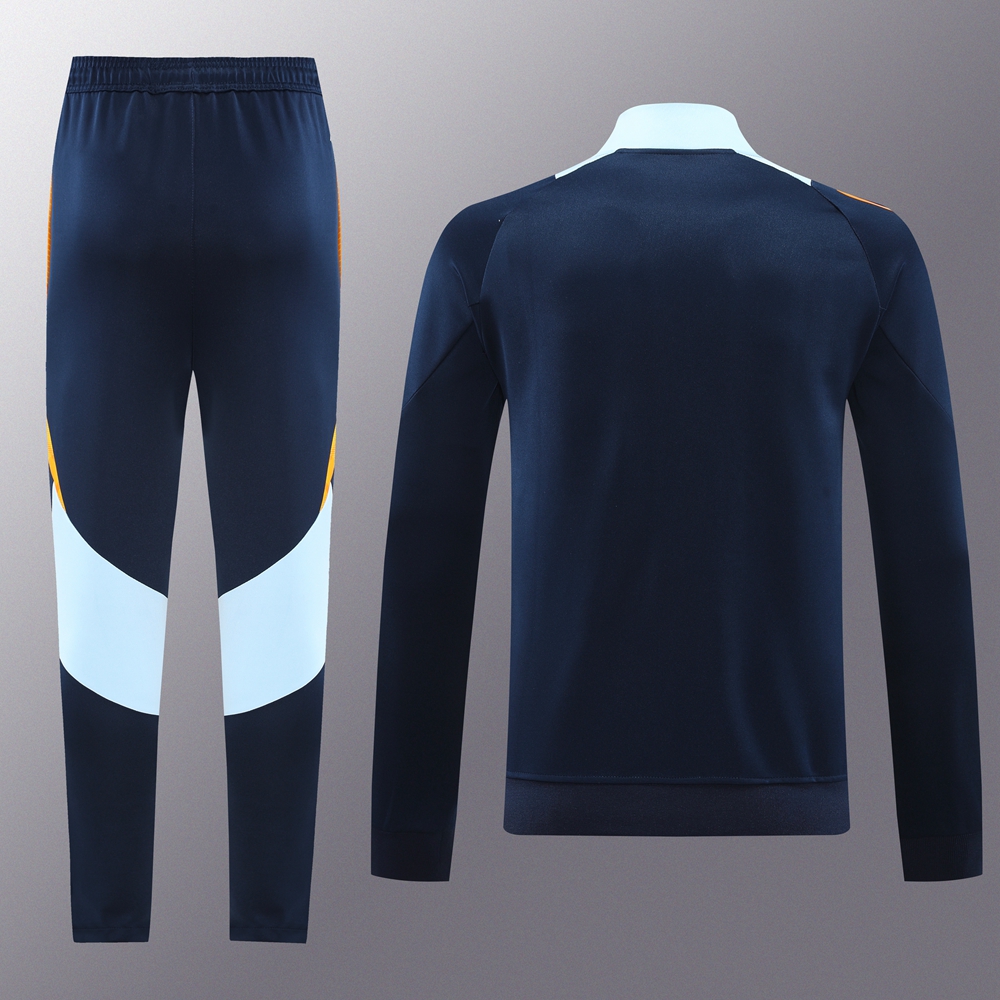 Real Madrid 23/24 whitehalf Zip Jacket Suit - Image 2
