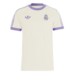 Real Madrid Mens 3-Stripes Tee White